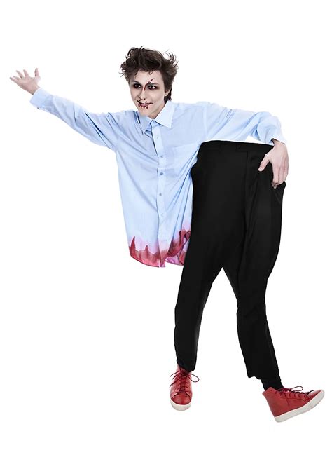 Fun Costume Half Zombie Costume - maskworld.com