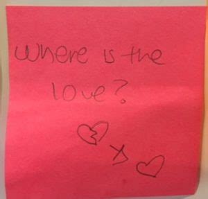 Where is the love? – The Answer Wall