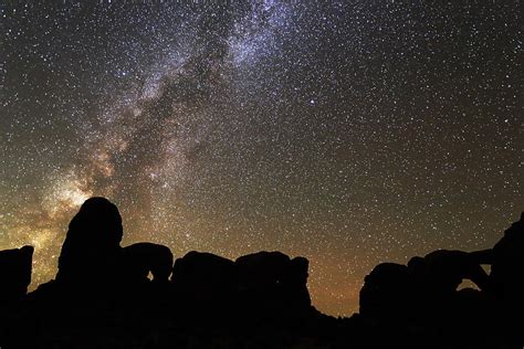 Milky Way over Arches National Park Photograph by Jean Clark - Fine Art ...