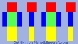 Rainbow Miner Minecraft Skin