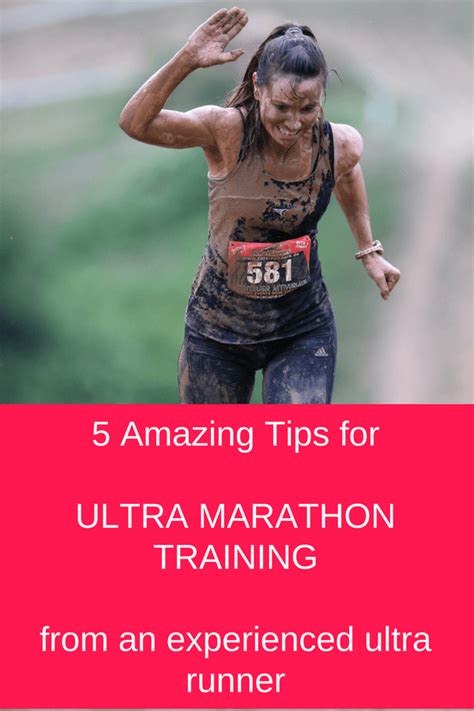 a woman running with the words 5 amazing tips for ultra marathon ...