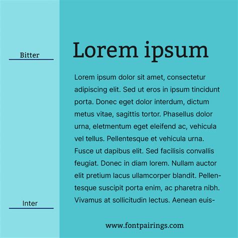 Inter Font Pairing - fontpairings.com