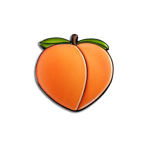 Peach Emoji Pin