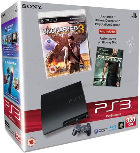 Playstation 3 PS3 Slim 320GB Console: Bundle (Includes Uncharted 3 and ...