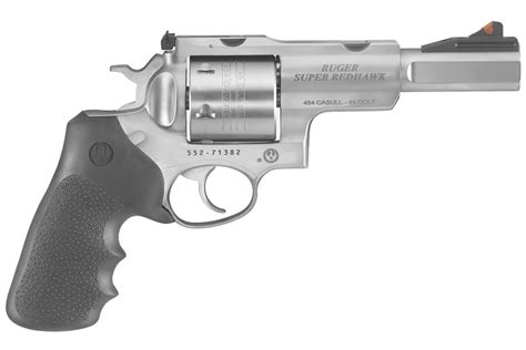 Ruger Super Redhawk 454 Casull/45 Colt Stainless Double Action Revolver ...