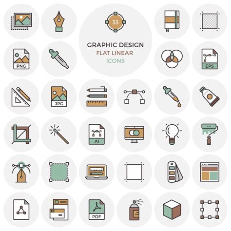 33 Free Flat Graphic Design Icons | Inspirationfeed