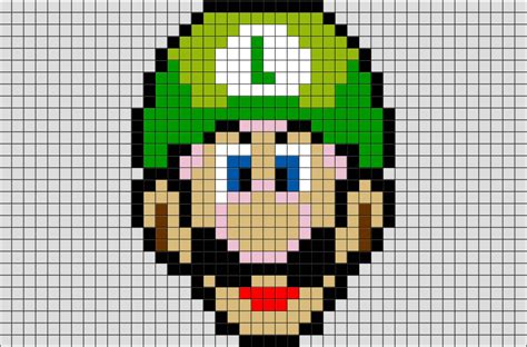 Luigi Pixel Art | 8bit Design for Nintendo Fans