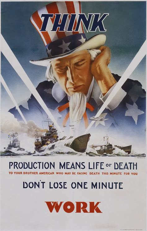 American propaganda posters of World War II that spurred the country to ...