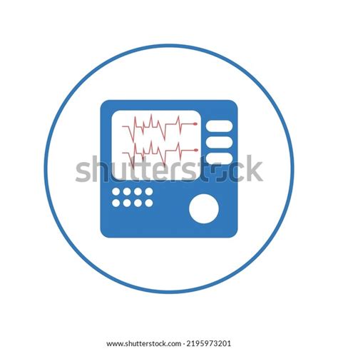 Icu Monitor Scene Heart Pulse Icon Stock Vector (Royalty Free ...