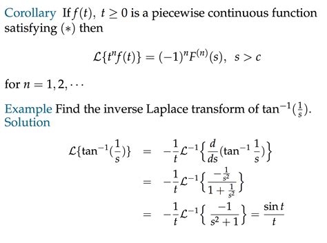 Inverse laplace transform - molifirst