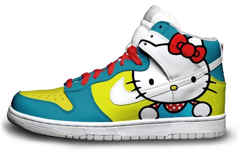 colorful high tops | Hello kitty shoes, Nike dunks, Hello kitty