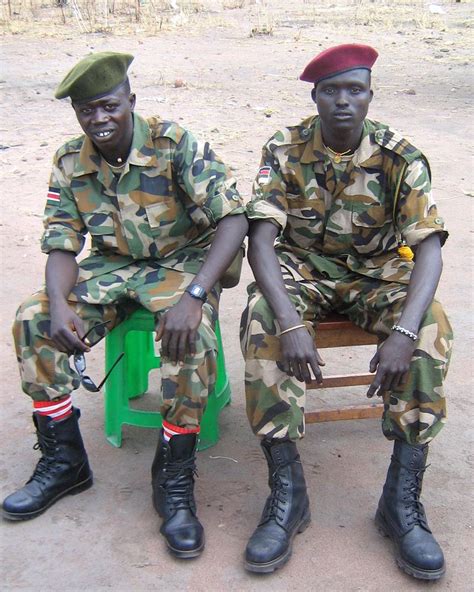 Sudan Sudanese Army ranks land ground forces combat field uniforms ...