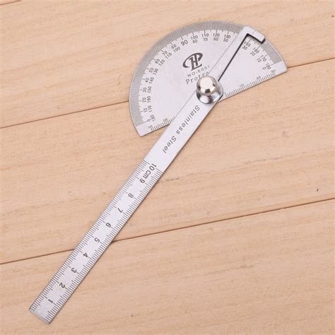 Stainless Steel 180 Degree Protractor Angle Ruler Round Head Digital ...