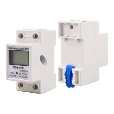 DIANQI Meteran Listrik Digital Din Rail kWh Meter Single-Phase 220 V ...