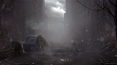 Abondoned city digital wallpaper, Stranger Things, Joshua Min, The ...