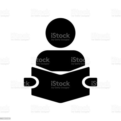 A Person Reading A Book Read Vector Stock Illustration - Download Image ...