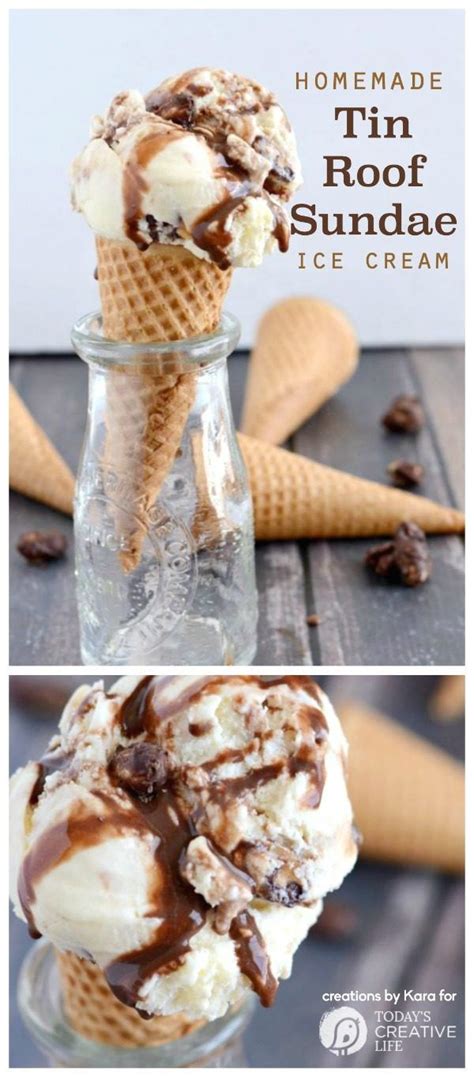 Homemade Tin Roof Sundae Ice Cream | Recipe | Ice cream recipes ...