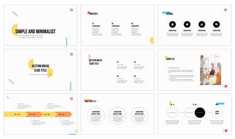 Simple Minimalist Presentation Template - Google Slides and PowerPoint