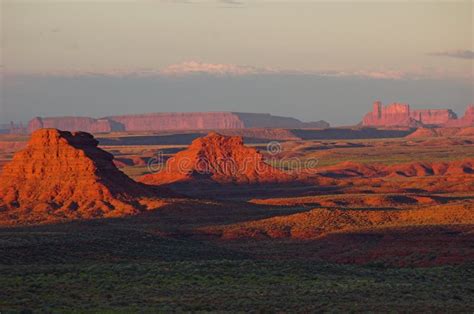 Valley of the Gods at Sunrise Stock Photo - Image of mesas, colors: 214988