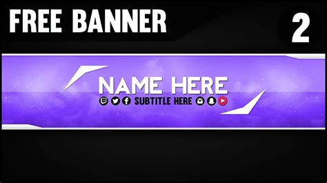 Youtube Banner Template Gimp