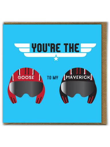 Funny Birthday Card - Goose To My Maverick By Brainbox Candy ...