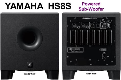 YAMAHA HS8S Compact 8" Active High Power 150w Studio Subwoofer ...