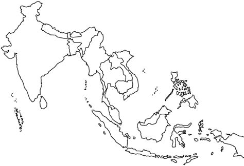 Southeast Asian Countries | Asia map, World map coloring page, Coloring ...