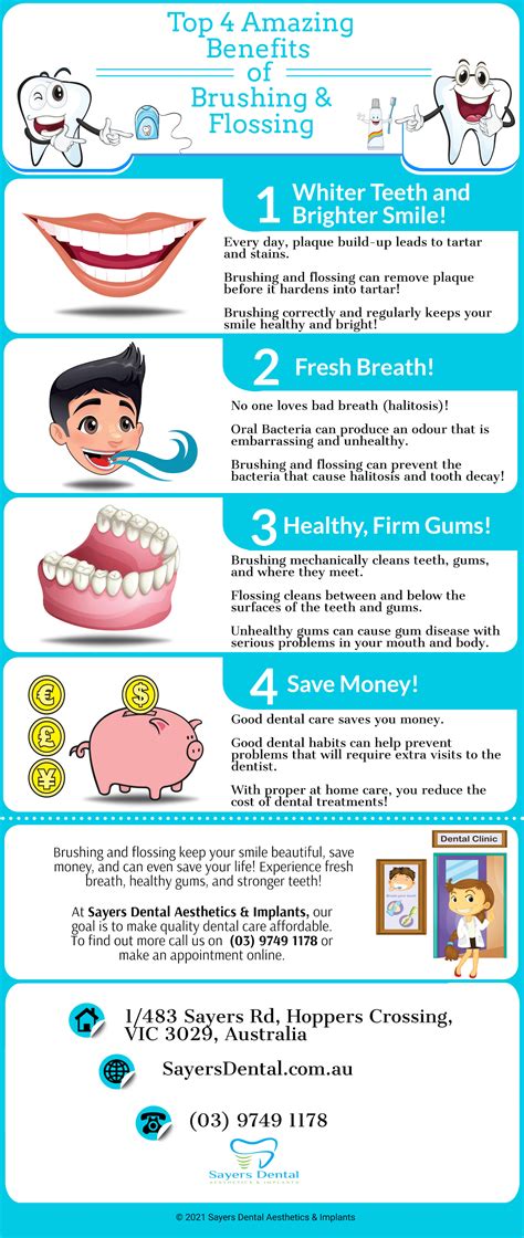 Top 4 Amazing Benefits of Brushing & Flossing from Sayers Dental