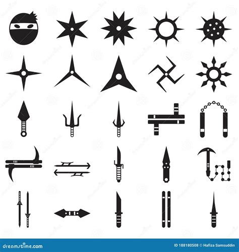 Ninja Weapons Vector Logo | CartoonDealer.com #198507032