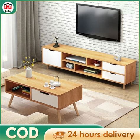 [Ready To Ship] Fit 55''TV Nordic TV Cabinet Modern Minimalist 140 ...