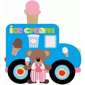 Silhouette Design Store - View Design #42882: ice cream truck and bear