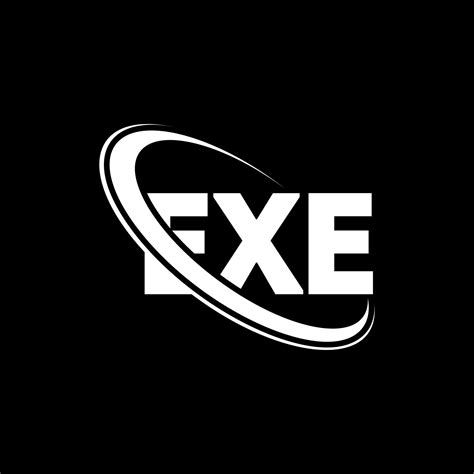 EXE logo. EXE letter. EXE letter logo design. Initials EXE logo linked ...