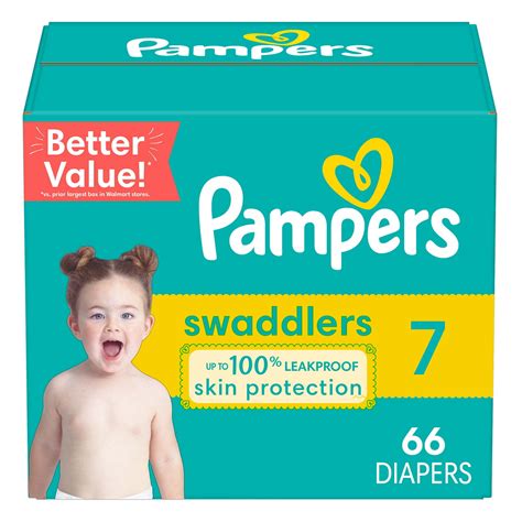 Pampers Swaddlers Diapers Size 7, 66 Count - Walmart.com