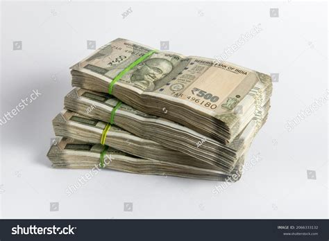 Stack Five Hundred Indian Rupee Notes Stock Photo 2066333132 | Shutterstock