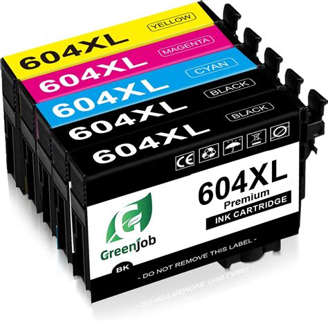 Greenjob 604XL Ink Cartridges Replacement for Epson 604 Ink Cartridges ...