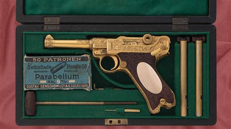 German Lugers-The Golden Luger: A Gift Between Two Nazis. | Rock Island ...