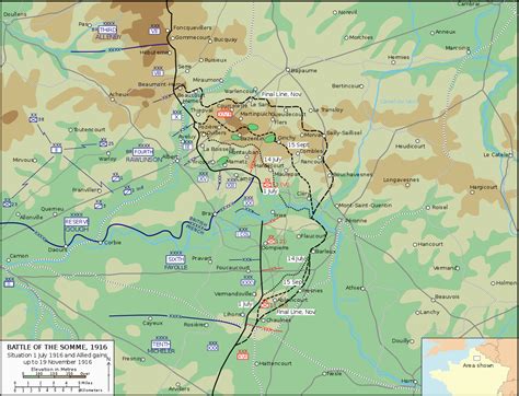 Somme River France Map First Day On the somme Wikipedia – secretmuseum