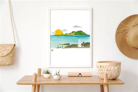 Jeju Island Jeju Island Art Jeju Island Wall Art Jeju - Etsy