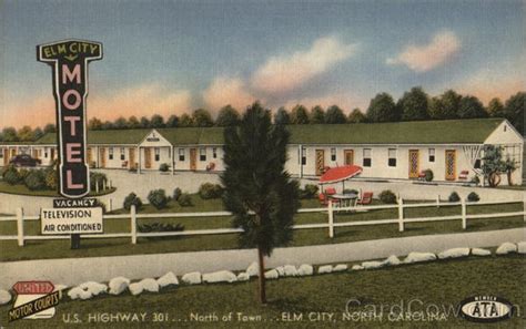 Elm City Motel North Carolina Postcard