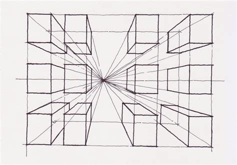 one point perspective concept 061009 ~ DRAWING AND PAINT