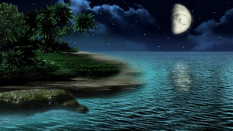 71+ Night Ocean Wallpapers on WallpaperPlay in 2021 | Ocean wallpaper ...