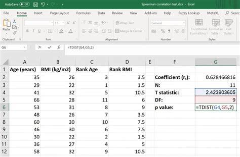 How To Calculate P Value From T Test In Excel : How to get tvalue in ...