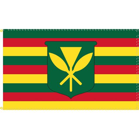 Kanaka Maoli Flag of Hawaii 5'X8' ROUGH TEX® 68D - Walmart.com ...