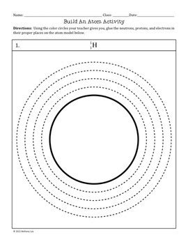 FREE Build an Atom Activity with a Hole Punch and Glue by Science With ...