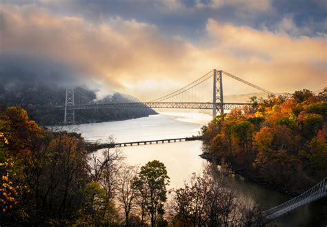 Bear mountain bridge in Autumn colors by David Dai / 500px