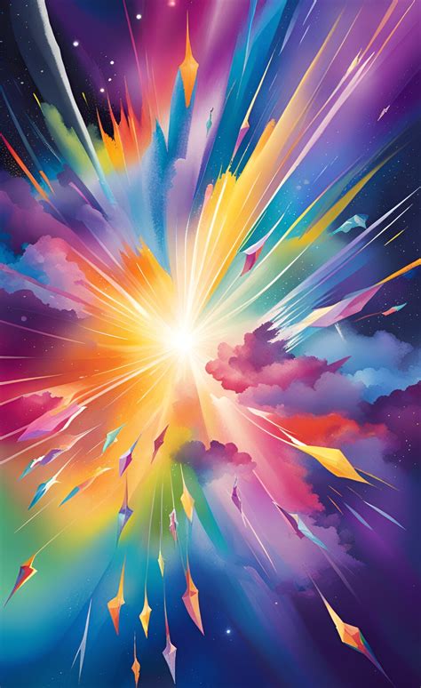 ArtStation - Colorful rainbow lightning explosion 420 jpg wombo art ...