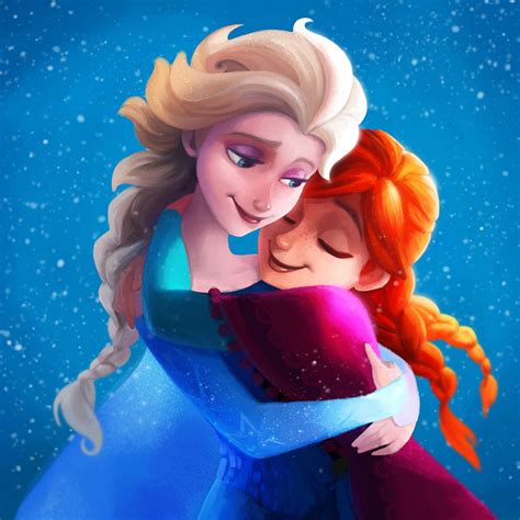 Elsa Anna Sisters Hug Frozen Poster | Uncle Poster