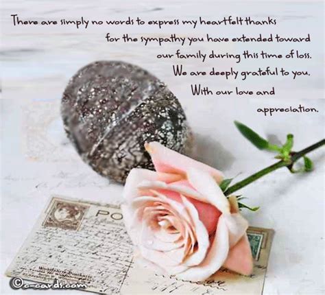 Sympathy Thanks. Free Inspirational eCards, Greeting Cards | 123 Greetings