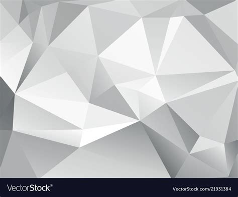 Abstract low poly geometric gray background Vector Image