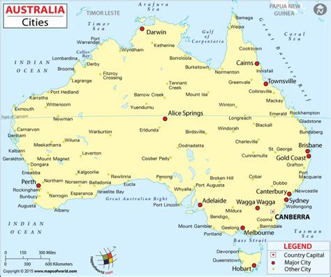 Cities in Australia | Map of Australia Cities - Maps of World ...